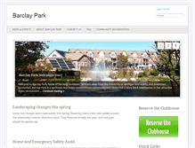 Tablet Screenshot of barclaypark.org